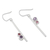 Amethyst and tourmaline dangle earrings, 'Modern Enchantment' - Modern Amethyst and Tourmaline Earrings from Thailand (image 2c) thumbail