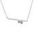 Amethyst and tourmaline pendant necklace, 'Modern Enchantment' - Modern Amethyst and Tourmaline Necklace from Thailand