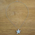 Larimar pendant necklace, 'Starfish Sparkle' - Larimar and Sterling Silver Starfish Pendant Necklace (image 2b) thumbail