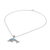 Larimar pendant necklace, 'Sleek Swimmer' - Larimar Sterling Silver Swimming Dolphin Pendant Necklace (image 2d) thumbail