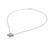 Larimar pendant necklace, 'Stingray' - Larimar and Sterling Silver Stingray Pendant Necklace (image 2d) thumbail