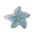 Larimar cocktail ring, 'Starfish Beauty' - Handcrafted Larimar Sterling Silver Starfish Cocktail Ring (image 2a) thumbail