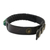 Men's leather wristband bracelet, 'Straight Path' - Men's Brown Leather Recon Turquoise Wristband Bracelet (image 2d) thumbail