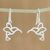 Sterling silver dangle earrings, 'Hummingbird Delight' - Sterling Silver Hummingbird Dangle Earrings from Thailand (image 2) thumbail