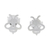 Sterling silver stud earrings, 'Little Bees' - Sterling Silver Bumblebee Stud Earrings from Thailand