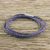 Wickelarmband aus Leder, (23 Zoll) - Leder-Wickelarmband in Blau (23 Zoll) aus Thailand