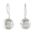 Sterling silver drop earrings, 'Disco Style' - Spherical Sterling Silver Drop Earrings from Thailand thumbail