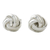 Sterling silver stud earrings, 'Sweet Knots' - Knot Motif Sterling Silver Stud Earrings from Thailand (image 2a) thumbail