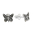 Sterling silver stud earrings, 'Prophetic Wings' - Sterling Silver Butterfly Stud Earrings from Thailand (image 2c) thumbail