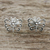 Sterling silver stud earrings, 'Dotted Butterflies' - Openwork Butterfly Sterling Silver Stud Earrings thumbail