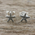 Sterling silver stud earrings, 'Starfish Charm' - Sterling Silver Starfish Stud Earrings from Thailand thumbail