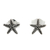 Sterling silver stud earrings, 'Starfish Charm' - Sterling Silver Starfish Stud Earrings from Thailand (image 2a) thumbail