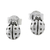 Sterling silver stud earrings, 'Cute Ladybugs' - Sterling Silver Ladybug Stud Earrings from Thailand