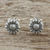 Sterling silver stud earrings, 'Cute Sunflowers' - Sterling Silver Sunflower Stud Earrings from Thailand thumbail