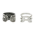 Sterling silver ear cuffs, 'Elephant Path' - Sterling Silver Elephant Ear Cuffs from Thailand (image 2c) thumbail