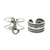 Sterling silver ear cuffs, 'Little Lizard' - Sterling Silver Lizard Ear Cuffs from Thailand thumbail