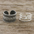 Sterling silver ear cuffs, 'Ties That Bind' - Braid Motif Sterling Silver Ear Cuffs from Thailand thumbail