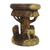 Wood stool, 'Around the Tree' - Wood Stool of Elephants Around a Tree from Thailand (image 2a) thumbail