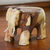 Wood stool, 'Elephant Relaxation' (11.5 inch) - Natural Wood Elephant Stool from Thailand (11.5 Inch) thumbail