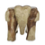 Taburete de madera, (11,5 pulgadas) - Taburete de elefante de madera natural de Tailandia (11,5 pulgadas)