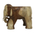 Wood stool, 'Elephant Relaxation' (11.5 inch) - Natural Wood Elephant Stool from Thailand (11.5 Inch) (image 2d) thumbail