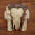 Wood stool, 'Elephant Relaxation' (15 inch) - Natural Wood Elephant Stool from Thailand (15 Inch) (image 2b) thumbail