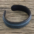 Men's leather cuff bracelet, 'Rugged Simplicity' - Men's Handcrafted Teal Leather Cuff Bracelet from Thailand