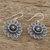 Sterling silver filigree dangle earrings, 'Intricate Petals' - Handcrafted Sterling Silver Flower Dangle Earrings