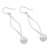 Sterling silver dangle earrings, 'Shining Pendulum' - Sterling Silver Pendulum Dangle Earrings from Thailand