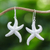 Sterling silver dangle earrings, 'Dancing Starfish' - Sterling Silver Starfish Dangle Earrings from Thailand thumbail