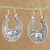 Sterling silver hoop earrings, 'Elephant Magic' - Sterling Silver Elephant Hoop Earrings from Thailand (image 2) thumbail