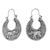 Sterling silver hoop earrings, 'Elephant Magic' - Sterling Silver Elephant Hoop Earrings from Thailand thumbail