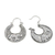 Sterling silver hoop earrings, 'Elephant Magic' - Sterling Silver Elephant Hoop Earrings from Thailand (image 2c) thumbail