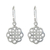 Sterling silver dangle earrings, 'Knotted Flowers' - Circular Sterling Silver Celtic Knot Earrings from Thailand