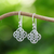 Sterling silver dangle earrings, 'Celtic Style' - Celtic Knot Sterling Silver Dangle Earrings from Thailand (image 2) thumbail