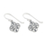 Sterling silver dangle earrings, 'Celtic Style' - Celtic Knot Sterling Silver Dangle Earrings from Thailand (image 2b) thumbail