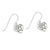 Sterling silver dangle earrings, 'Knotted Hearts' - Sterling Silver Celtic Knot Heart Earrings from Thailand