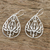Sterling silver dangle earrings, 'Life Grows' - Openwork Sterling Silver Dangle Earrings from Thailand