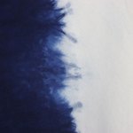 Tie-dyed cotton tunic, 'Flowing' - Indigo White Vertical Stripe Tie-Dye Sleeveless Cotton Tunic