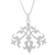Sterling silver pendant necklace, 'Dainty Bouquet' - Three Flower Bouquet Sterling Silver Pendant Necklace (image 2c) thumbail