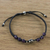 Amethyst beaded bracelet, 'Calm and Tranquil' - Floral Amethyst and Karen Silver Beaded Bracelet (image 2b) thumbail