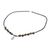Unakite beaded pendant necklace, 'Unakite Destiny' - Unakite Beaded Pendant Necklace with Hill Tribe Silver (image 2d) thumbail