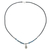 Apatite beaded pendant necklace, 'Apatite Destiny' - Apatite Beaded Pendant Necklace with Hill Tribe Silver