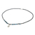 Apatite beaded pendant necklace, 'Apatite Destiny' - Apatite Beaded Pendant Necklace with Hill Tribe Silver