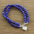 Lapis lazuli beaded bracelet, 'Seaside Love' - Lapis Lazuli Beaded Bracelet from Thailand (image 2) thumbail