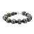 Jasper and onyx beaded bracelet, 'Dalmatian Squares' - Jasper and Onyx Beaded Bracelet from Thailand (image 2c) thumbail