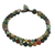 Agate beaded bracelet, 'Double Beauty' - Adjustable Agate Beaded Bracelet from Thailand