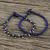 Lapis lazuli beaded bracelets, 'Beautiful Forever' (pair) - Lapis Lazuli Beaded Bracelets from Thailand (Pair) thumbail