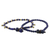 Lapis lazuli beaded bracelets, 'Beautiful Forever' (pair) - Lapis Lazuli Beaded Bracelets from Thailand (Pair) (image 2c) thumbail