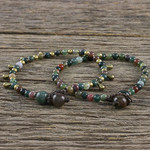 Agate beaded bracelets, 'Beautiful Forever' (pair) - Agate Beaded Bracelets from Thailand (Pair)